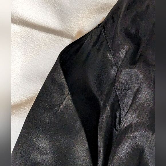 Dave & Johnny by Laura Ryner Prom Dress Black Halter Top Maxi Stone Beading - Picture 5 of 10